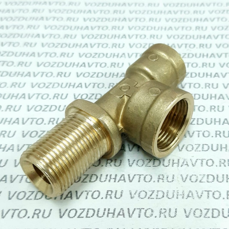 Фитинг тройник 12 -М22вн -М20 длин. резьба Camozzi 9420 (лодочка)