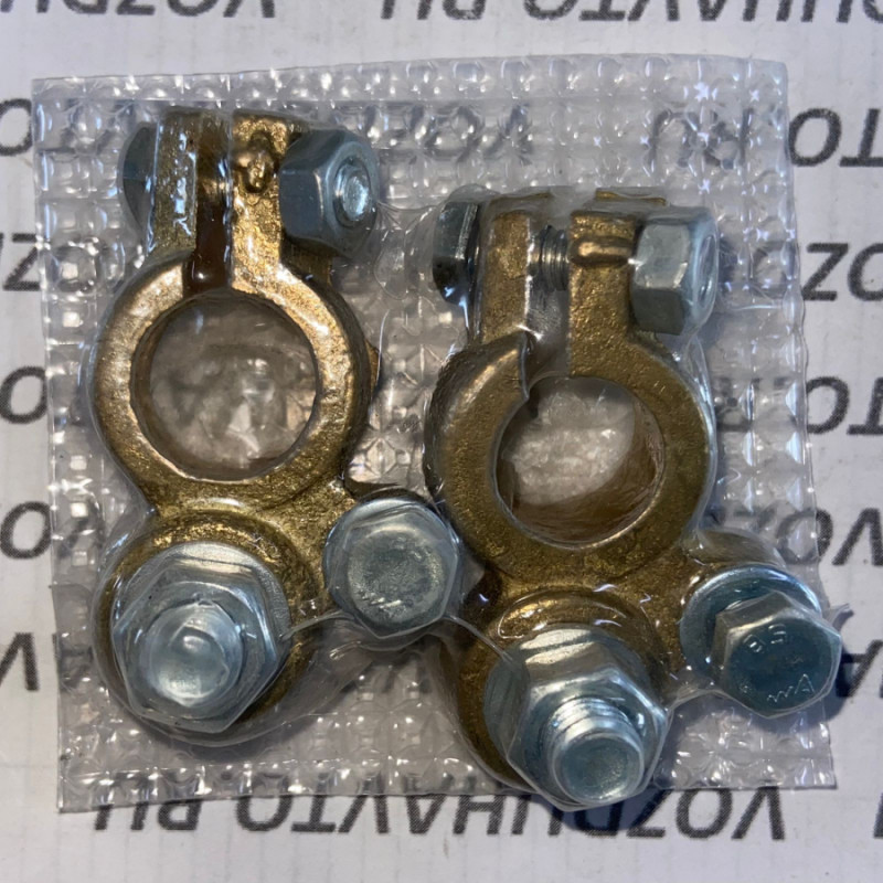 Клемма АКБ латунь Евро с зажимом (болт d12)