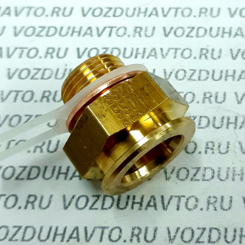 Штуцер соединительный М18х1,5х22 под конектор (Латунь) 657-М1816-000