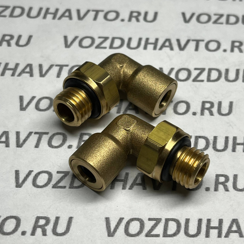 Фитинг угловой 06-М12 ТИСКОН (РОССИЯ) (аналог Camozzi 9502)