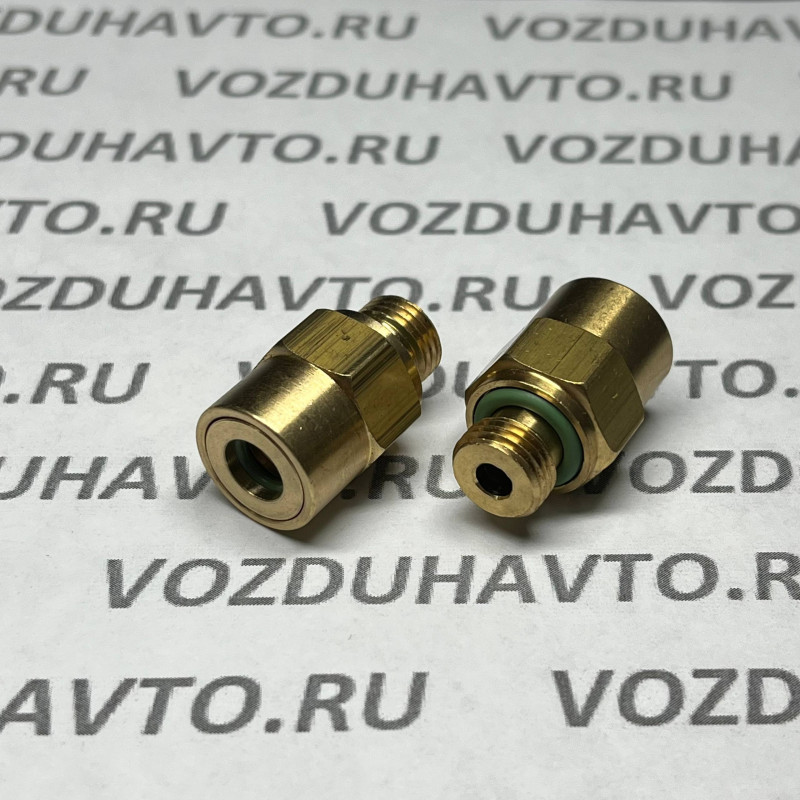 Фитинг прямой 06-М10*1 ТИСКОН (РОССИЯ) (аналог Camozzi 9512)