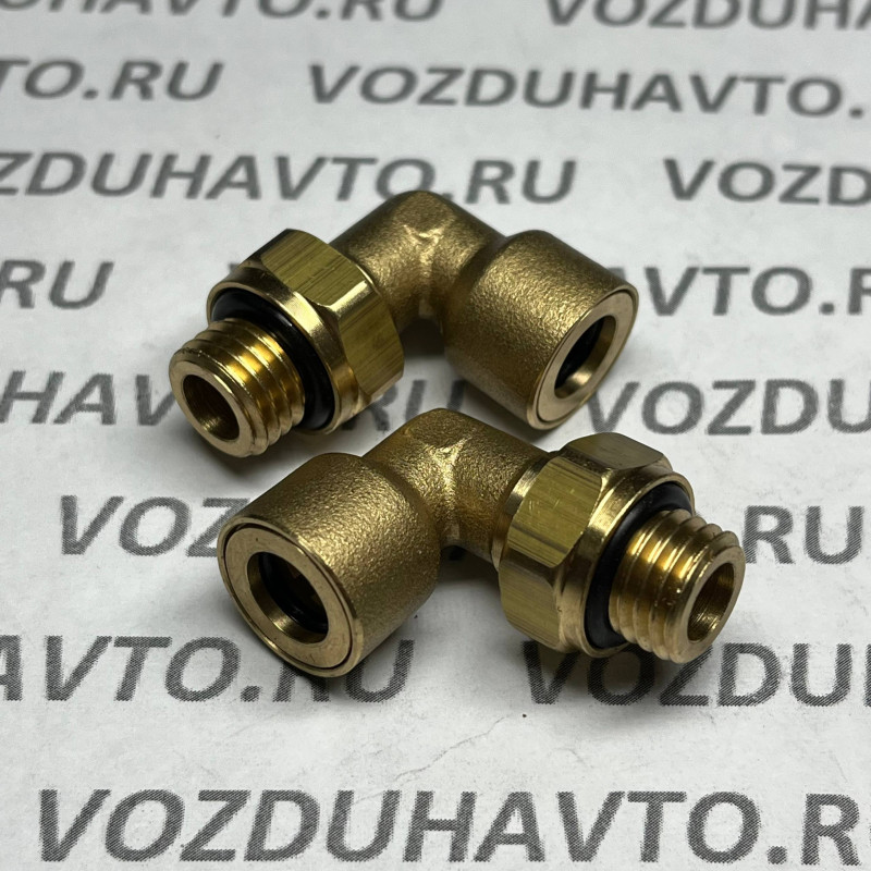 Фитинг угловой 08-М12 ТИСКОН (РОССИЯ) (аналог Camozzi 9502)