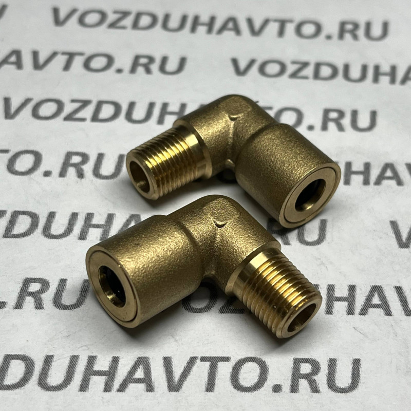 Фитинг угловой 06-1/8 (конус) ТИСКОН (РОССИЯ) (аналог Camozzi 9500)