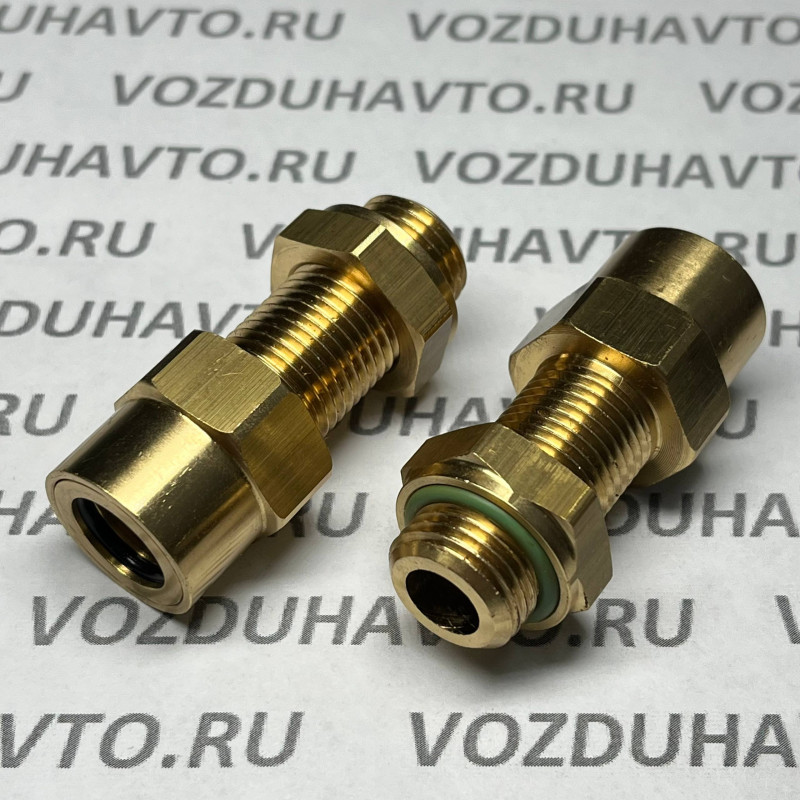 Фитинг прямой 12-М16 (длинная резьба) ТИСКОН (РОССИЯ) (аналог Camozzi 9590)