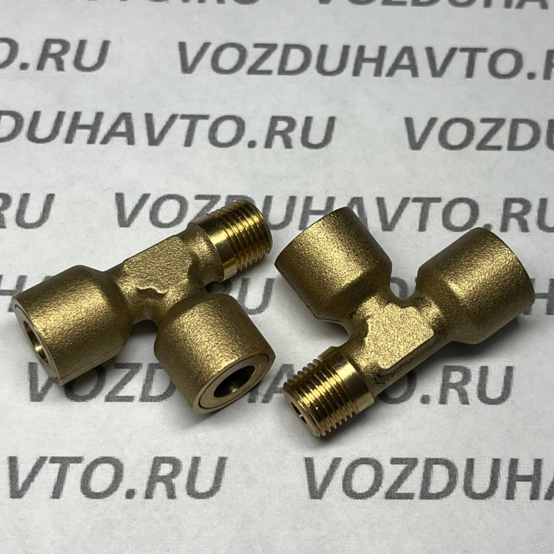 Фитинг тройник 06-06-1/8 (конус) ТИСКОН (РОССИЯ) (аналог Camozzi 9420)