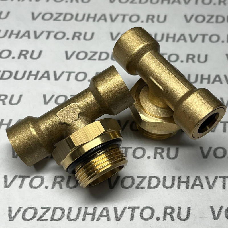 Фитинг тройник 10-М22-10 ТИСКОН (РОССИЯ) (аналог Camozzi 9412)