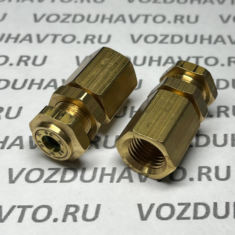 Фитинг прямой 06-М14-М14 вн. ТИСКОН (РОССИЯ) (аналог Camozzi D6463/R6463)