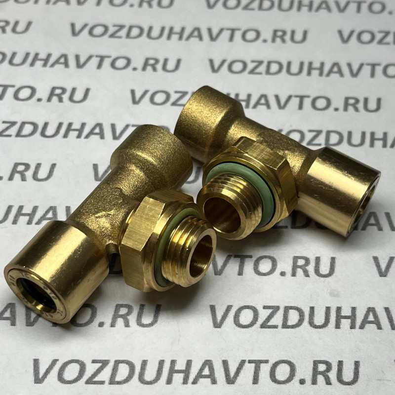 Фитинг тройник 10-М16-10 ТИСКОН (РОССИЯ) (аналог Camozzi 9412)