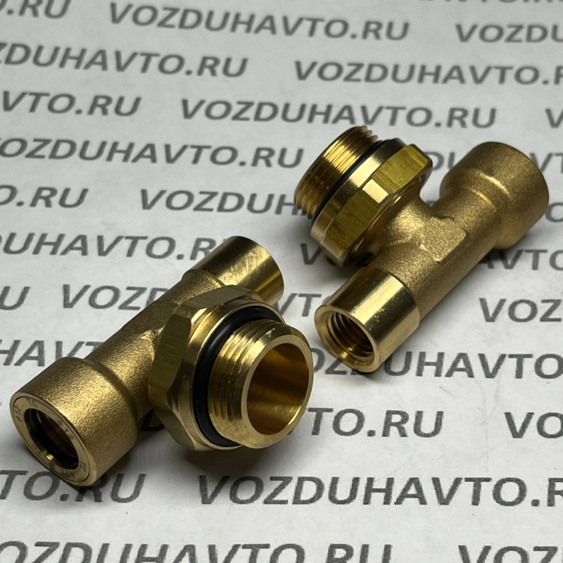 Фитинг тройник 12 -М22 -М12 вн ТИСКОН (РОССИЯ) (аналог Camozzi 9412)