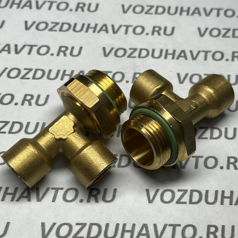 Фитинг тройник 08-08-М22 ТИСКОН (РОССИЯ) (аналог Camozzi 9422)