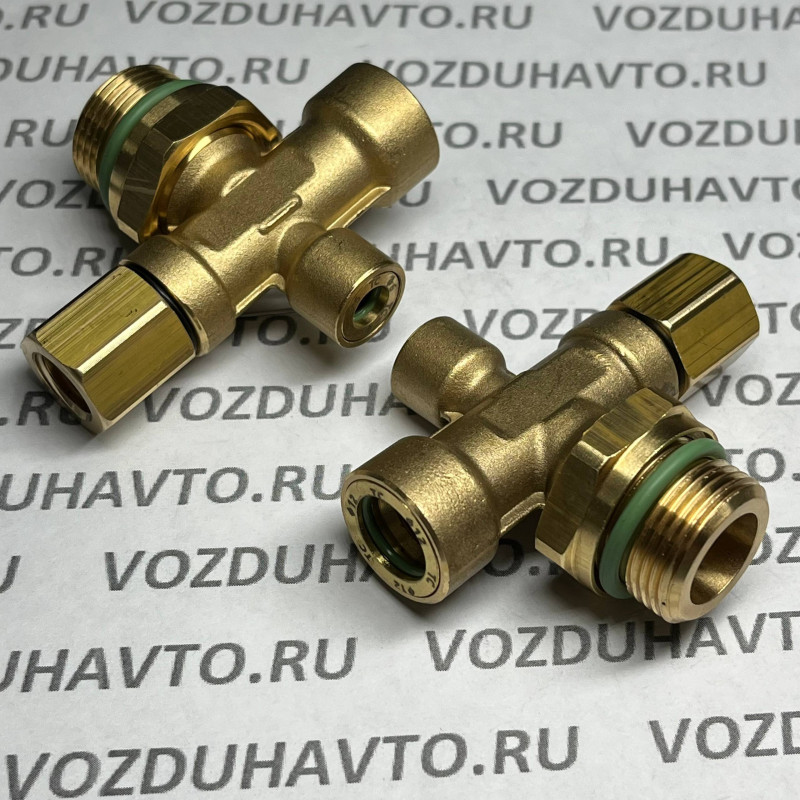 Фитинг четверник 12-6-М12вн-М22 (крестообразный) ТИСКОН (РОССИЯ) (аналог Camozzi 9600)