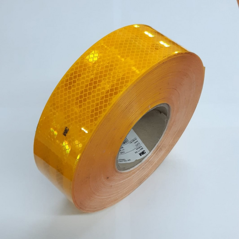 Светоотражающая самоклеющаяся лента "ЖЁЛТАЯ" 3М 983-71 серия (50м х 50,8мм)
