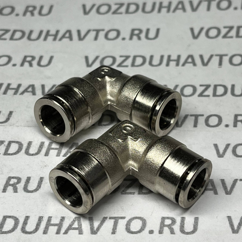 Фитинг угловой 10-10 Camozzi 6550 10 никель