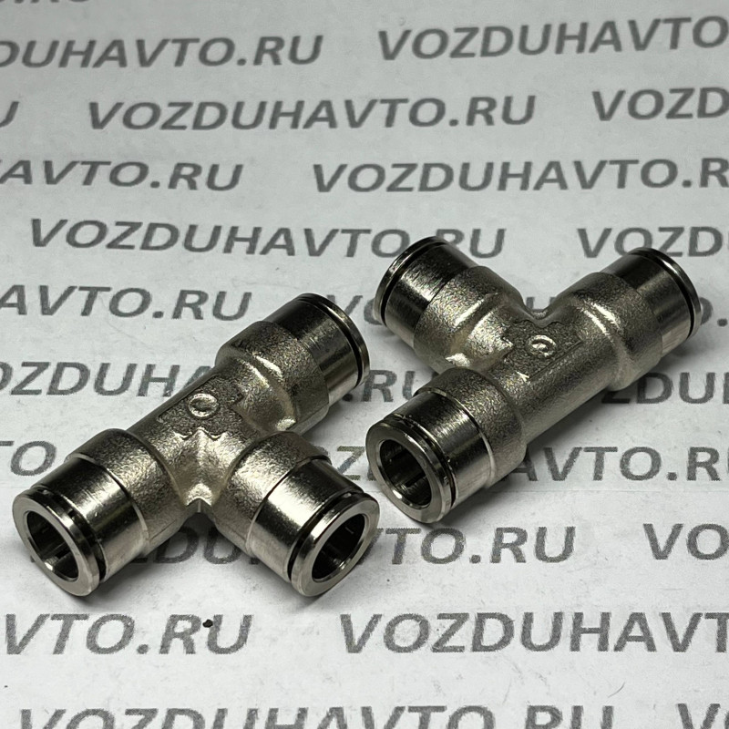 Фитинг тройник 10-10-10 Camozzi 6540 10 (никель)
